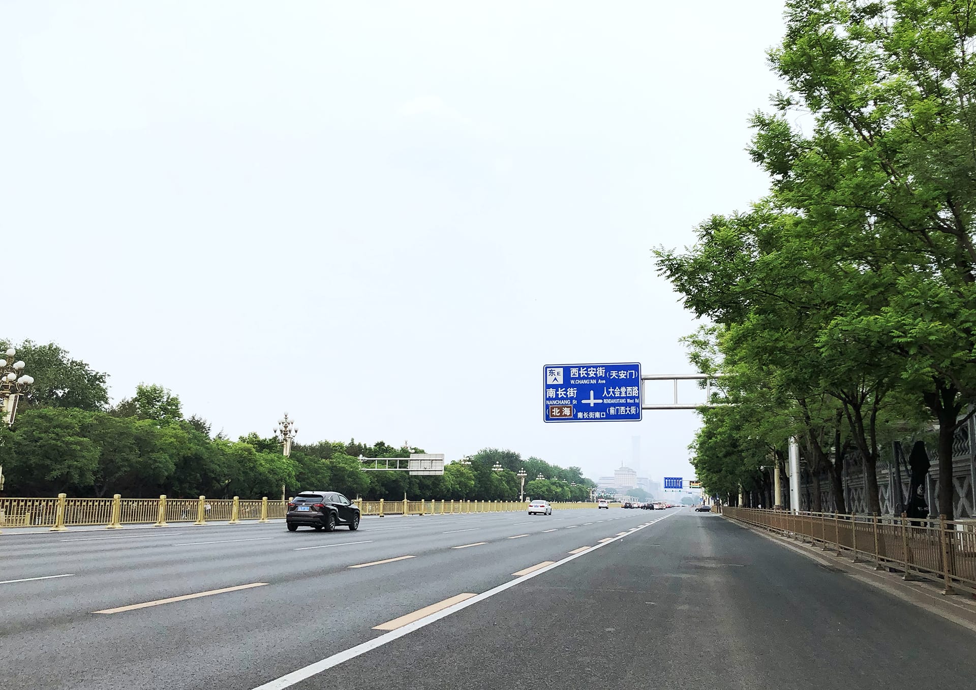 故宫门口的长安街