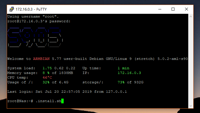 N1 armbian挂载了一个硬盘