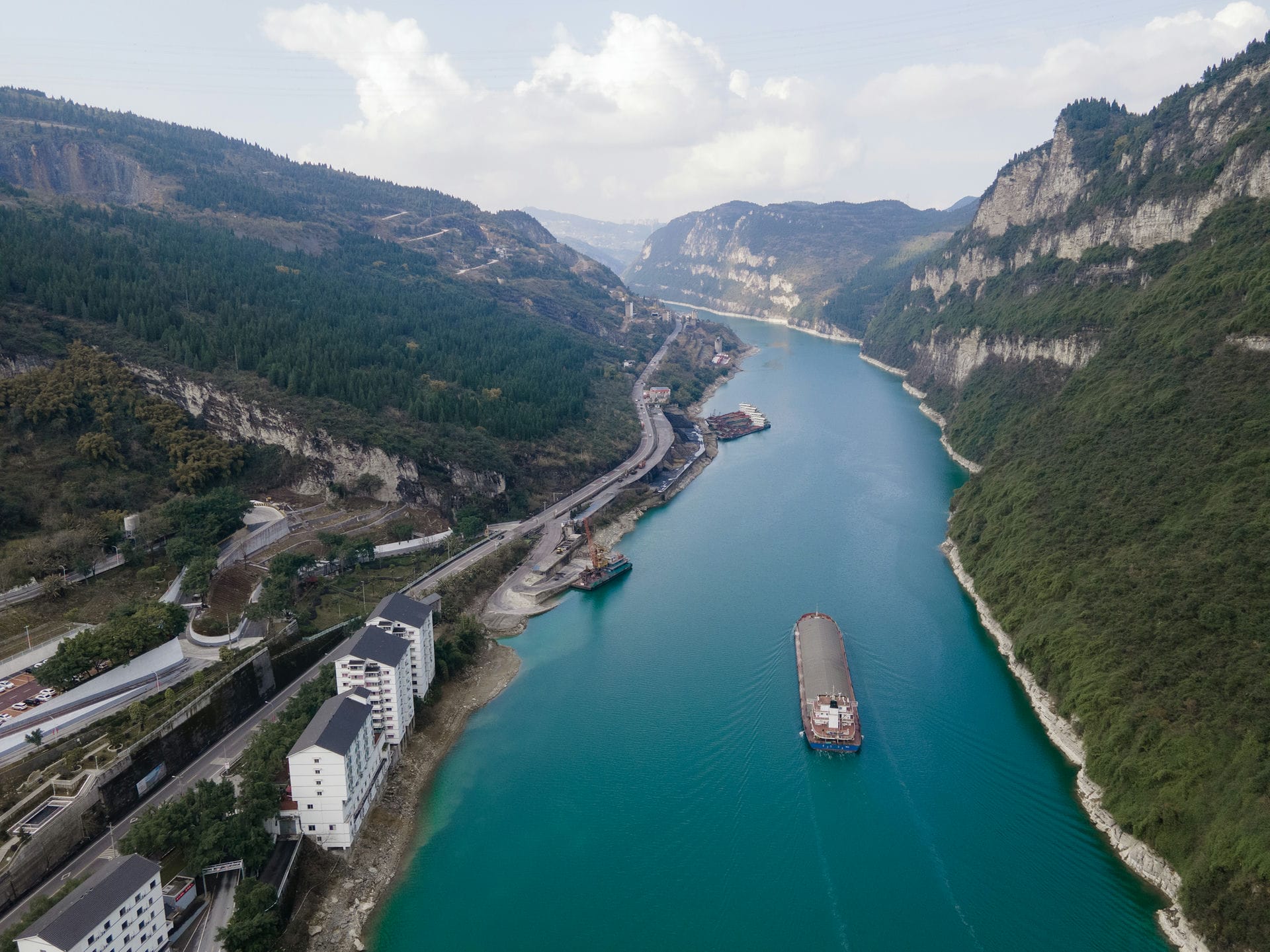 乌江画廊。重庆·涪陵乌江画廊观景台拍摄，2021年