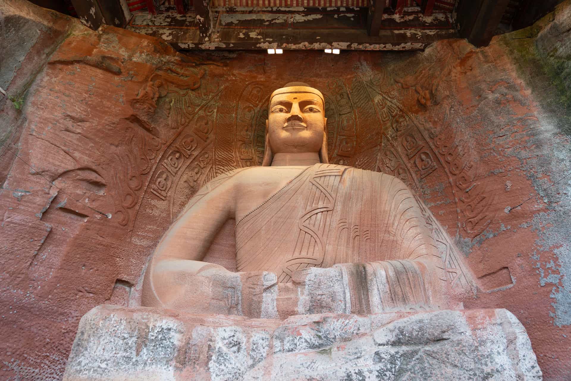 东方佛都的地宫内部释迦牟尼做佛