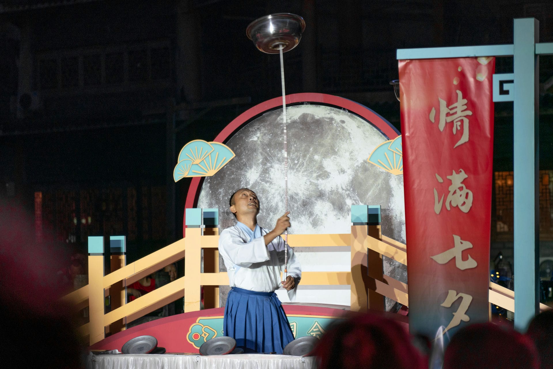 荣昌第九届七夕河灯节现场