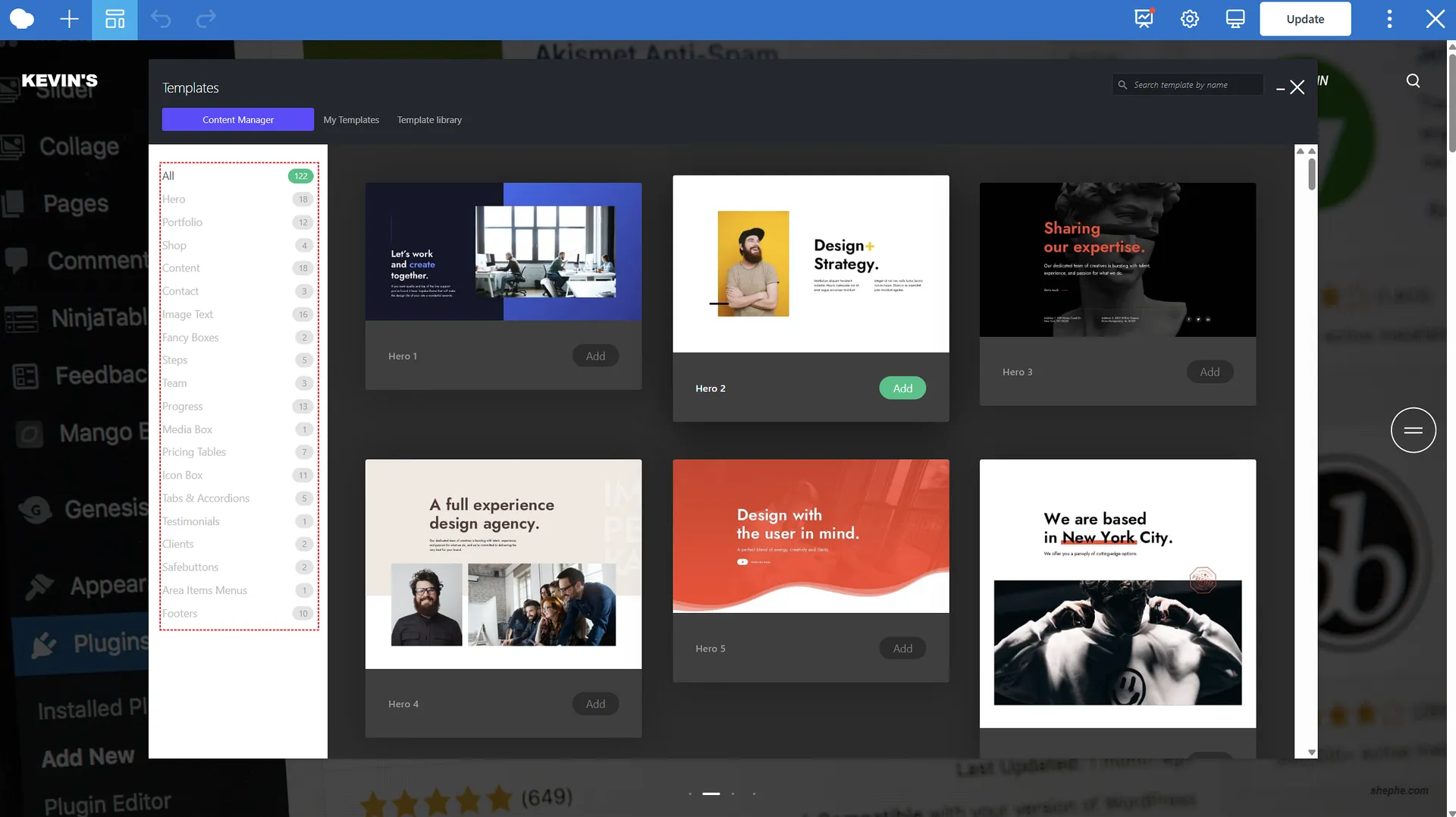 WPBakery x Impeka 页面构建器模板