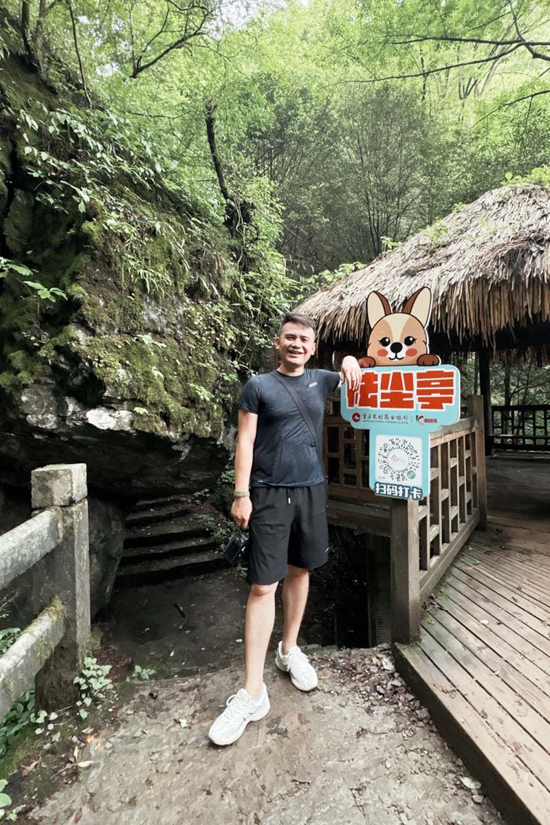八月的一个周末，完成了一场金佛山徒步挑战赛